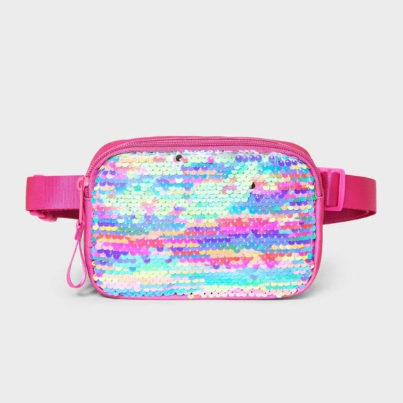 NEW Girls' Fanny Pack with Flip Sequin - Cat & Jack™ - Picture 1 of 9